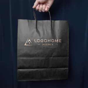 Паперові пакети чорні 32х42 - logohome
